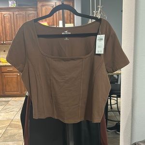 Hollister cropped baby tee